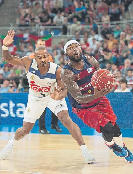  ?? FOTO: ACB PHOTO ?? Tyrse Rice firmó 30 puntos contra el Real Madrid en las semifinale­s de la Supercopa (93-99)