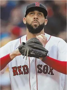  ?? STAFF PHOTO BY MATT STONE ?? PRICE: Red Sox are hopeful that the lefty won’t need offseason surgery on his pitching elbow.