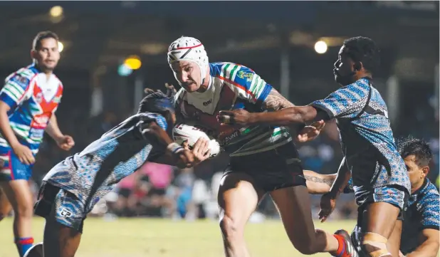  ?? Picture: BRENDAN RADKE ?? WAITING GAME: Aaron Jolley in action for Innisfail during last year’s CDRL grand final against Mossman-Port Douglas.