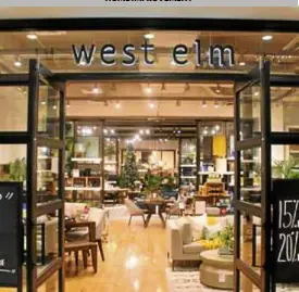  ??  ?? West Elm is perfect for classic, understate­d home accessorie­s.