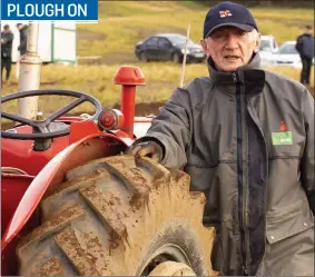  ??  ?? Wicklowman Paddy Doyle at the Cushinstow­n ploughing at Creacon near New Ross, Co Wexford.