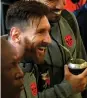  ??  ?? LIONEL MESSI: Got the cameras flashing