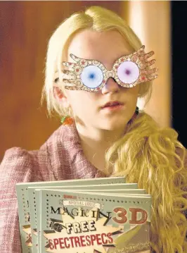  ?? Jaap Buitendijk ?? > Names from film and TV characters are proving increasing­ly popular – including Luna – influenced by Harry Potter character Luna Lovegood, played by Evanna Lynch and Arlo, from Disney’s film The Good Dinosaur, below