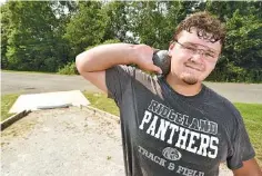  ?? STAFF PHOTO BY MATT HAMILTON ?? Ridgeland’s Logan Montgomery has become a prep All American in three track and field events.