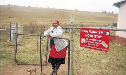  ??  ?? Nokrismesi Gamakhulu is happy that her home qualifies as tourism accommodat­ion.