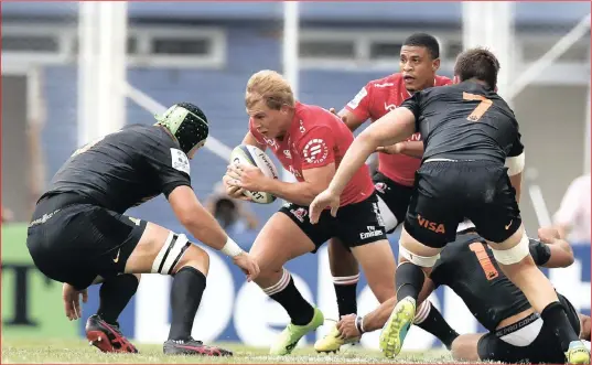  ?? PICTURE: DAVID FERNANDEZ/EPA ?? PRECAUTION: Lions players in a match against the Jaguares in Buenos Aires, Argentina, in March this year. After recent mishaps, the Lions are taking measures to do all they can to limit the prospect of an injured player continuing in a match.