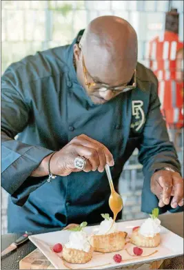  ?? PHOTO BY BOB METELUS STUDIO ?? Chef Richard Ingraham strikes a balance between healthful and decadent — perfect for a superstar like Dwyane Wade.