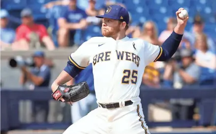  ?? JOURNAL SENTINEL FILES ?? Vetetran left-hander Brett Anderson signed a one-year, $5 million free-agent contract with the Milwaukee Brewers last Dec. 13.