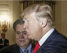  ?? Ansa ?? Stratega Bannon e Trump alla Casa Bianca