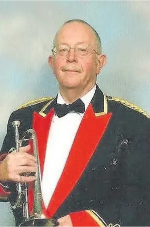  ??  ?? Byron Tucker in Jaguar Band uniform