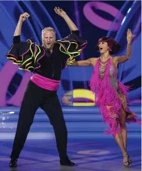  ?? PHOTO: KYRAN O’BRIEN ?? One step beyond: Fred Cooke and Giulia Dotta put on a great show in ‘Dancing With The Stars’ but missed out on the final.