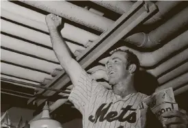  ?? Newsday file photo ?? Catcher Jerry Grote was a key part of the Mets’ success in 1969 when the once-dreadful franchise won the World Series over the heavily favored Orioles.
