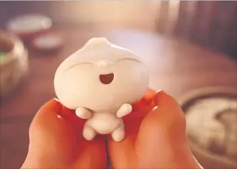  ?? COURTESY OF PIXAR ?? In Pixar’s new short, “Bao,” director and Torontonia­n Domee Shi tells the story of a lonely Chinese mother who makes a dumpling that suddenly comes to life.