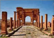  ??  ?? The “palatial” ruins of Timgad