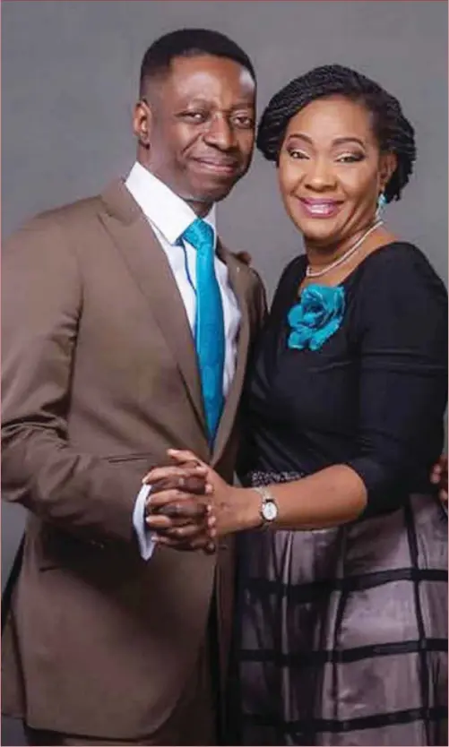  ??  ?? Pastor Adeyemi and wife, Nike