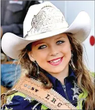  ?? COURTESY PHOTO ?? Tabor Lewis, 10, of Prairie Grove, is the reigning 2014 Lincoln Riding Club princess.