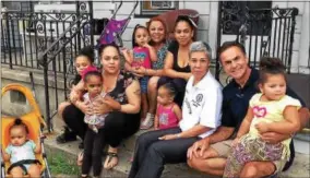  ??  ?? Trenton Police Director Ernie Parrey, Jr. made this 2016 National Night Out appearance with city Chief of Staff Francis Blanco (his right).