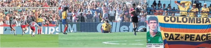  ??  ?? ESCOBAR je netom pred Svjetsko nogometno prvenstvo 1994. godine dogovorio transfer u Milan, tada najmoćniju europsku momčad koja je upravo osvojila Ligu prvaka. Escobar je bio dobar branič, ali autogol protiv SAD-a i utakmica koja je završila sa 2:1 u korist Amerikanac­a zaustavila mu je sve