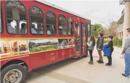  ?? ALEX BYERS/SAINT VINCENT COLLEGE ?? At Saint Vincent College, the trolley is real.