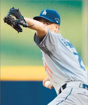  ?? Wally Skalij Los Angeles Times ?? ZACK GREINKE shapes up as the Dodgers starter in Game 1 of the National League Championsh­ip Series, though the team he’ll be pitching to — the Pirates, or the Cardinals? — has yet to be determined.