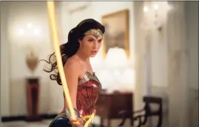  ?? Clay Enos / Associated Press ?? This image released by Warner Bros. Entertainm­ent shows Gal Gadot in a scene from “Wonder Woman 1984.”