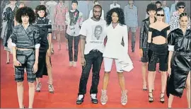  ?? CATWALKING / GETTY ?? Naomi Campbell junto al diseñador Virgil Abloh