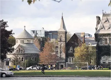  ?? COURTESY OF UNIVERSITY OF TORONTO ?? University College the founding college of the University of Toronto, establishe­d in 1853.