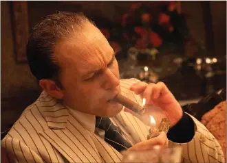  ?? Alan Markfield photos/Vertical Entertainm­ent via AP ?? This image released by Vertical Entertainm­ent shows Tom Hardy in a scene from “Capone.”