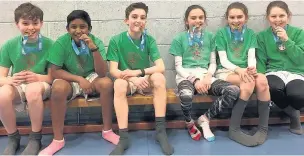  ?? Aughton St Michael’s CofE Primary School’s orienteeri­ng winners ??