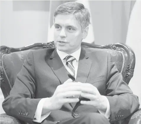  ?? PAT MCGRATH/Postmedia News ?? Outgoing Ukraine ambassador to Canada, Vadym Prystaiko is returning home to help co-ordinate his country’s foreign service.