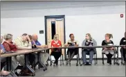  ?? / kevin Myrick ?? Local officials provided their positive comments on the outcomes happening with the Polk County College and Career Academy during a state assessment visit.