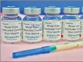  ?? HT PHOTO ?? To address the issue of shortage of jabs, the Centre has been taking measures to ramp up the production of Covaxin.