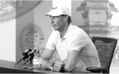  ?? AGENCE FRANCE PRESSE ?? Spain’s Rafael Nadal holds a press conference on the eleventh day of the 2022 Wimbledon Championsh­ips at The All England Tennis Club in Wimbledon, southwest London.