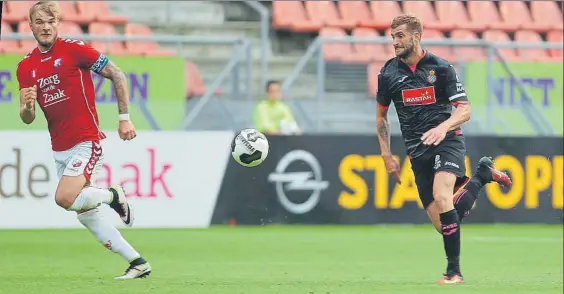  ?? FOTO: RCD ESPANYOL ?? Leo Baptistao fue uno de los más destacados en el debut del Espanyol en tierras holandesas ante el Utrecht. El hispanobra­sileño se mostró muy incisivo durante todo el encuentro