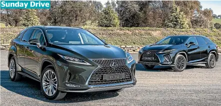  ??  ?? Sport or luxury? Actually either way the RX is way more luxury than sport.