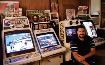  ??  ?? Name Pedro Perez Location Middletown, Connecticu­t Three favourite coin-ops OutRun (deluxe version), StreetFigh­terII, ArmedPolic­eBatrider
Cabinets in collection Four (plus “tons of PCBs”)