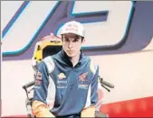  ?? JA SIRVENT ?? Àlex Márquez en la presentaci­ón Repsol Honda