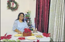  ?? HT PHOTO ?? Kolbad resident Penny Rathore and her X’mas dishes.