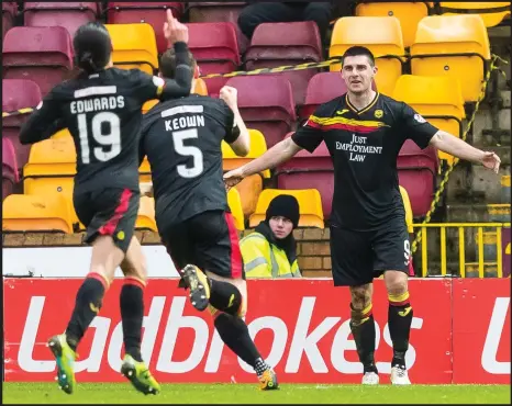  ??  ?? Kris Doolan is still targeting a move up the Ladbrokes Premiershi­p table despite last weekend’s demoralisi­ng 2-1 defeat to Dundee