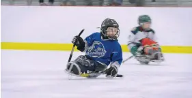  ?? SUPPLIED ?? The Tournament captures the emotion and excitement of a youth sledge hockey tournament.