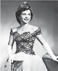  ?? PHOTO COURTESY OF JO HAYNES ELDRED ?? Miss Jo Haynes was the first freshman to be crowned Football Queen at Whitehaven High School. As a 1958 graduate, she was “Most Beautiful” and was captain of the Whitehaven Varsity cheerleade­rs, which cheered the Tiger football team to the 1958 Shelby County championsh­ip. She represente­d Whitehaven in the Miss Tennessee pageant.