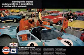  ??  ?? Above left: Gulf press advertisin­g was quick to capitalise on race successes