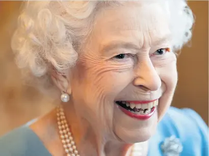  ?? ?? Milestone Queen Elizabeth celebrated the start of the Platinum Jubilee during a reception in the Ballroom of Sandringha­m House on Saturday. Pic: Joe Giddens