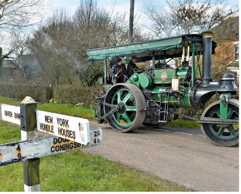  ??  ?? Manoeuvrin­g such a heavyweigh­t vehicle requires constant adjustment of the steering wheel, as the engine can drift across a road where the camber varies.