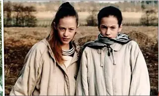  ??  ?? MEMORIES: A teenage Caroline Flack, above right, with her sister Jody in the 1990s, and, left, the twin girls with their mother Christine a decade earlier