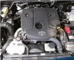  ??  ?? ENJIN 2.4L DOHC Intercoole­r VNT Diesel tawar 400Nm tork.