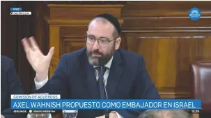  ?? (Screenshot/JTA) ?? RABBI SHIMON Axel Wahnish is on the verge of approval as Argentina’s ambassador to Israel.