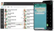  ?? ?? BELOW 3CX’s WhatsApp integratio­n allows any team member to respond to a call