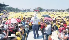  ??  ?? Rodrigo Gayosso aseguró que se dará apoyo al campo como nunca se ha hecho en la historia del estado, porque la tierra, dice, debe producir todo el año.