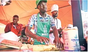  ??  ?? Kampala’s third annual Rolex festival on a hilltop in the Ugandan capital saw chefs from all over the world offer their own special take on the sandwich.